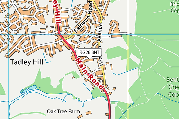 RG26 3NT map - OS VectorMap District (Ordnance Survey)