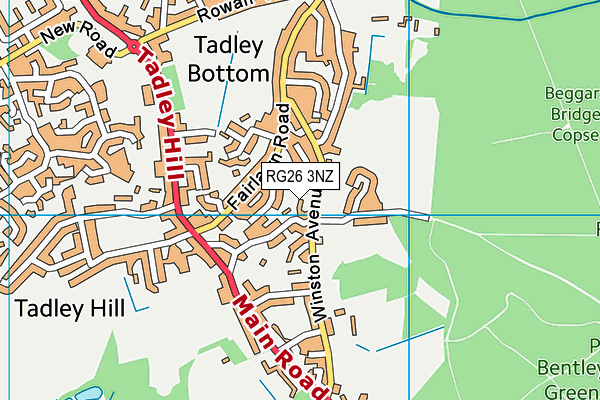 RG26 3NZ map - OS VectorMap District (Ordnance Survey)