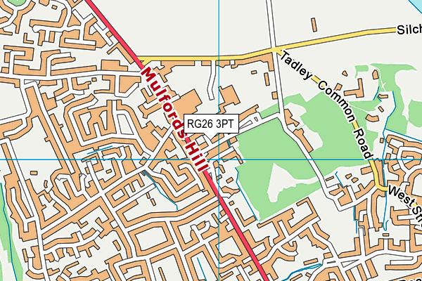 RG26 3PT map - OS VectorMap District (Ordnance Survey)