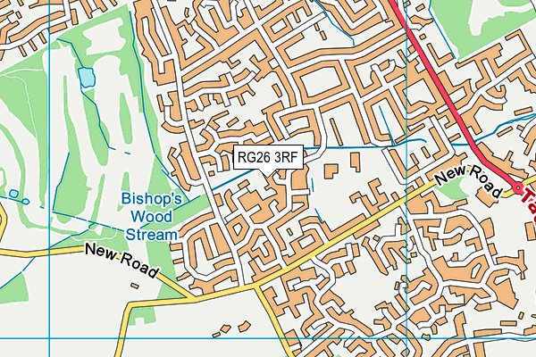 RG26 3RF map - OS VectorMap District (Ordnance Survey)