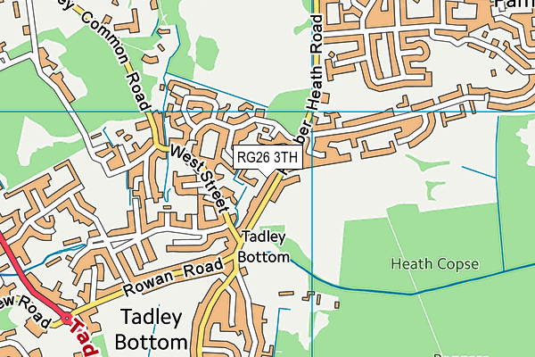 RG26 3TH map - OS VectorMap District (Ordnance Survey)