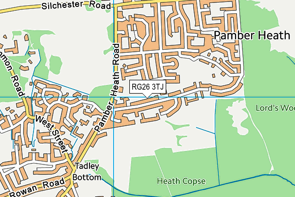 RG26 3TJ map - OS VectorMap District (Ordnance Survey)