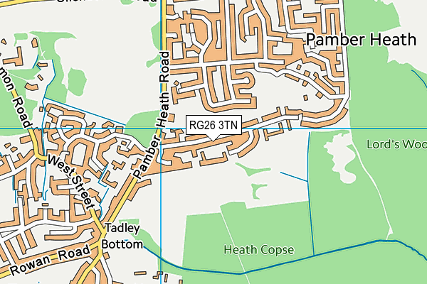 RG26 3TN map - OS VectorMap District (Ordnance Survey)