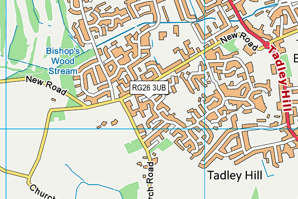 RG26 3UB map - OS VectorMap District (Ordnance Survey)