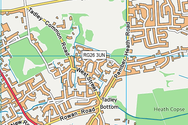 RG26 3UN map - OS VectorMap District (Ordnance Survey)
