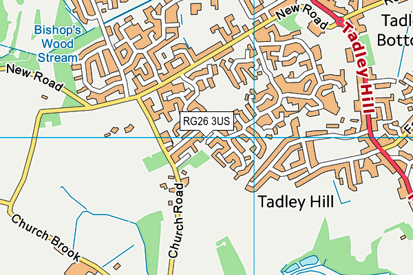 RG26 3US map - OS VectorMap District (Ordnance Survey)