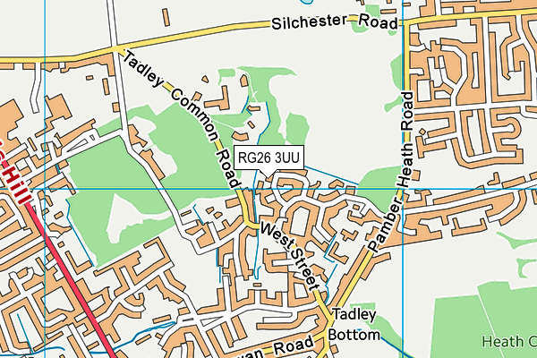 RG26 3UU map - OS VectorMap District (Ordnance Survey)