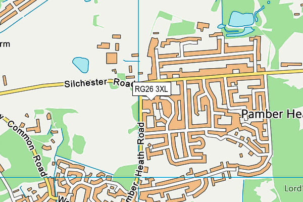 RG26 3XL map - OS VectorMap District (Ordnance Survey)