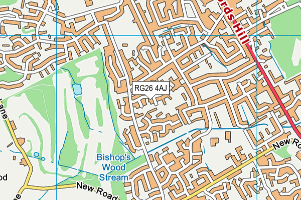 RG26 4AJ map - OS VectorMap District (Ordnance Survey)