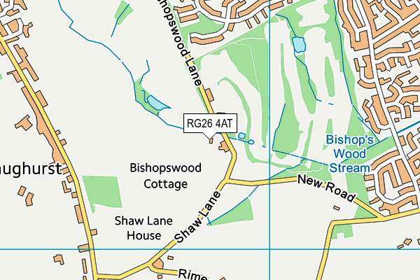 Bishopswood Golf Course map (RG26 4AT) - OS VectorMap District (Ordnance Survey)