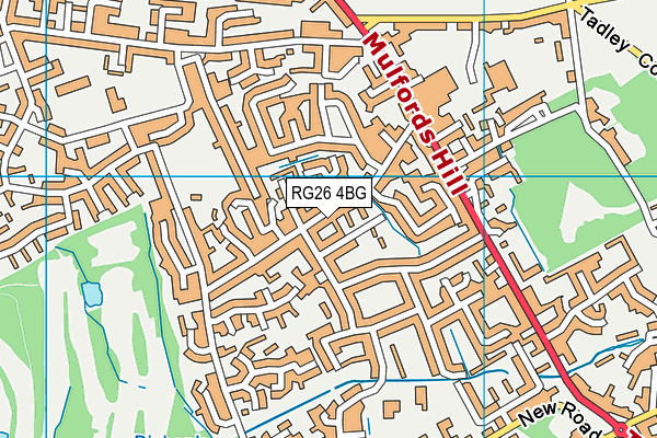 RG26 4BG map - OS VectorMap District (Ordnance Survey)