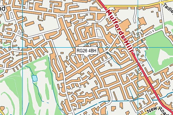 RG26 4BH map - OS VectorMap District (Ordnance Survey)