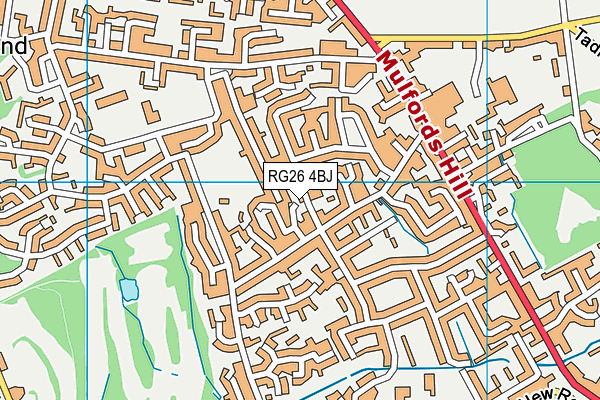 RG26 4BJ map - OS VectorMap District (Ordnance Survey)
