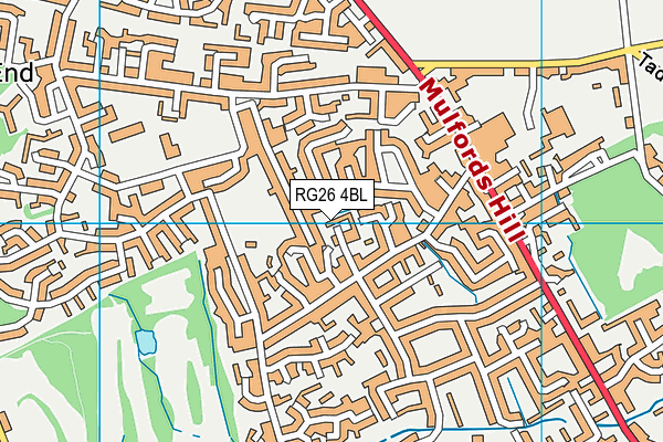 RG26 4BL map - OS VectorMap District (Ordnance Survey)