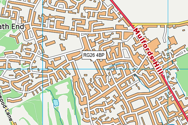 RG26 4BP map - OS VectorMap District (Ordnance Survey)