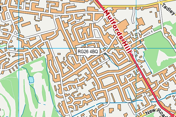 RG26 4BQ map - OS VectorMap District (Ordnance Survey)