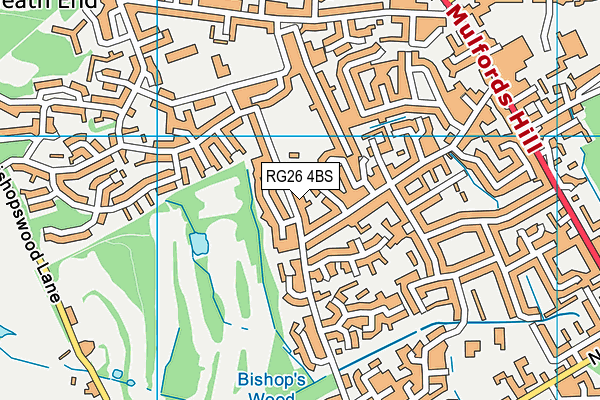 RG26 4BS map - OS VectorMap District (Ordnance Survey)