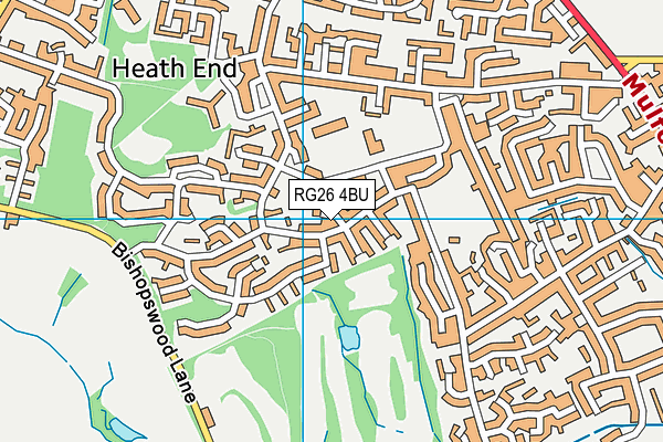 RG26 4BU map - OS VectorMap District (Ordnance Survey)
