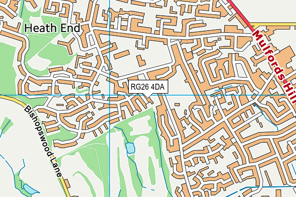 RG26 4DA map - OS VectorMap District (Ordnance Survey)