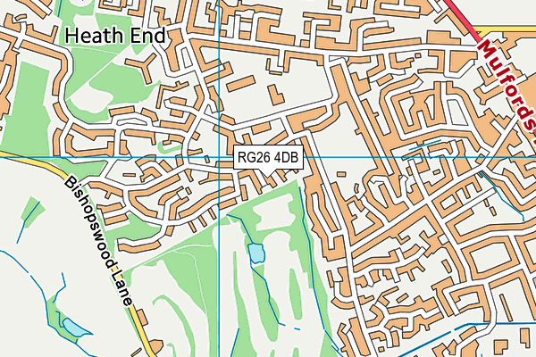RG26 4DB map - OS VectorMap District (Ordnance Survey)