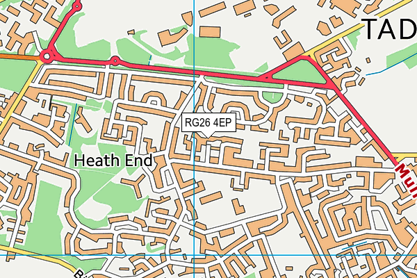 RG26 4EP map - OS VectorMap District (Ordnance Survey)