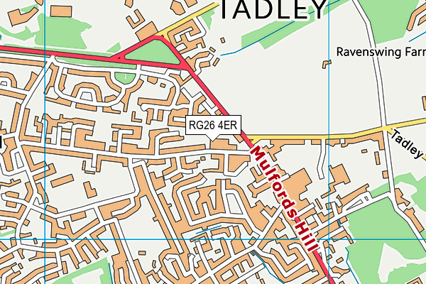 RG26 4ER map - OS VectorMap District (Ordnance Survey)