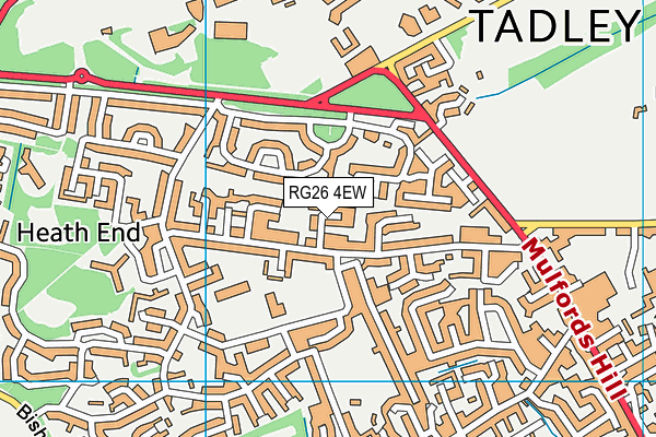 RG26 4EW map - OS VectorMap District (Ordnance Survey)