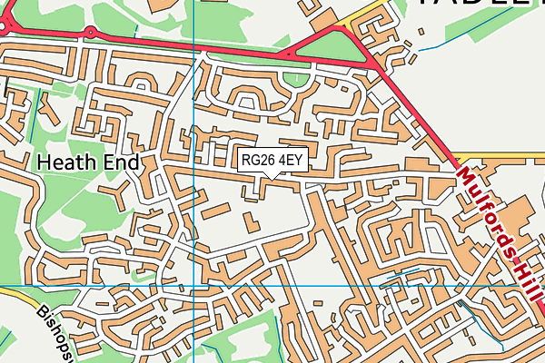 RG26 4EY map - OS VectorMap District (Ordnance Survey)