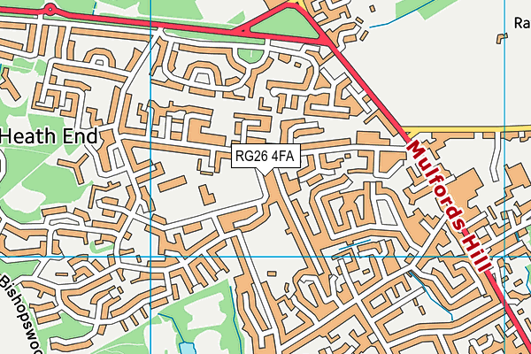 RG26 4FA map - OS VectorMap District (Ordnance Survey)