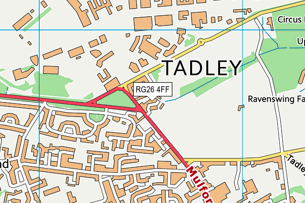 RG26 4FF map - OS VectorMap District (Ordnance Survey)