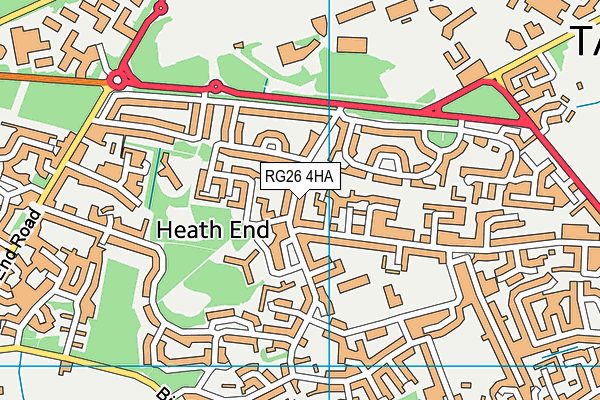 RG26 4HA map - OS VectorMap District (Ordnance Survey)