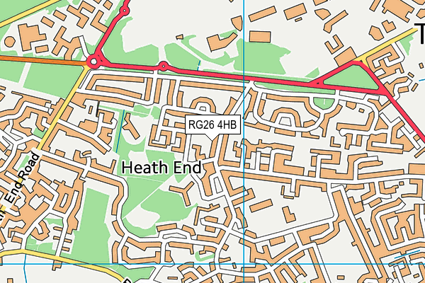 RG26 4HB map - OS VectorMap District (Ordnance Survey)