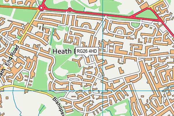 RG26 4HD map - OS VectorMap District (Ordnance Survey)