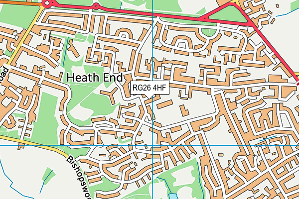RG26 4HF map - OS VectorMap District (Ordnance Survey)