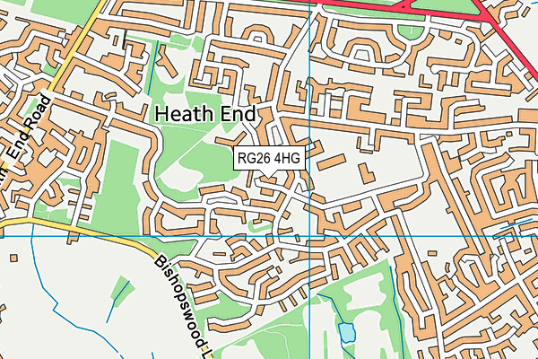 RG26 4HG map - OS VectorMap District (Ordnance Survey)