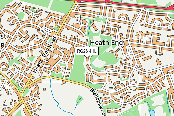 RG26 4HL map - OS VectorMap District (Ordnance Survey)