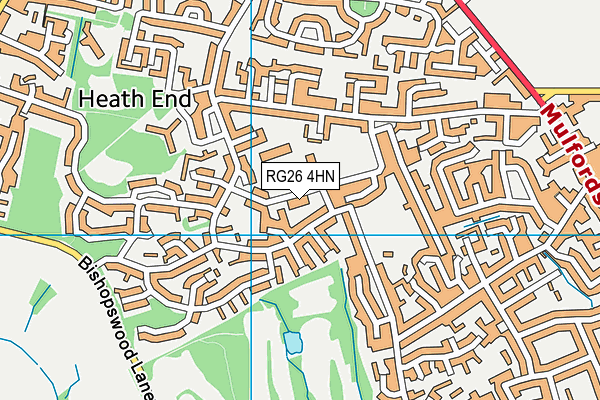 RG26 4HN map - OS VectorMap District (Ordnance Survey)