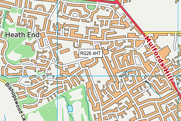 RG26 4HT map - OS VectorMap District (Ordnance Survey)