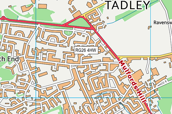 Map of TADLEY ROOFING LTD at district scale