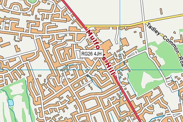 RG26 4JH map - OS VectorMap District (Ordnance Survey)
