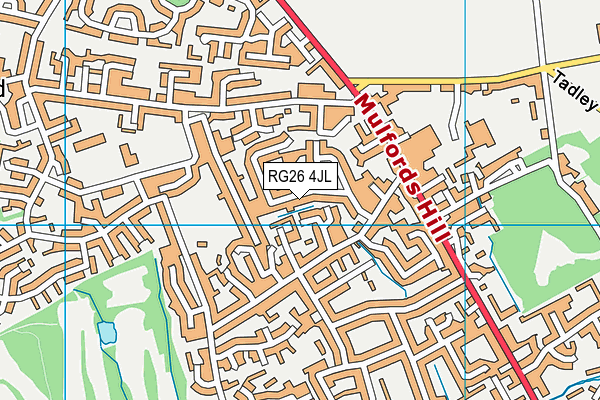 RG26 4JL map - OS VectorMap District (Ordnance Survey)
