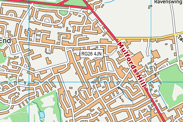 RG26 4JN map - OS VectorMap District (Ordnance Survey)