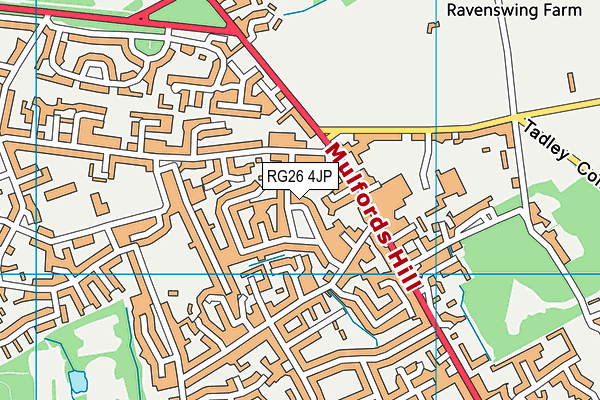 RG26 4JP map - OS VectorMap District (Ordnance Survey)