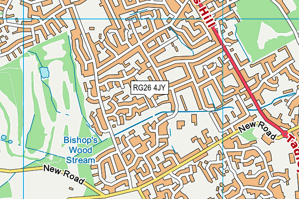 RG26 4JY map - OS VectorMap District (Ordnance Survey)