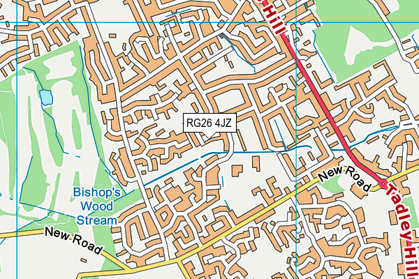 RG26 4JZ map - OS VectorMap District (Ordnance Survey)