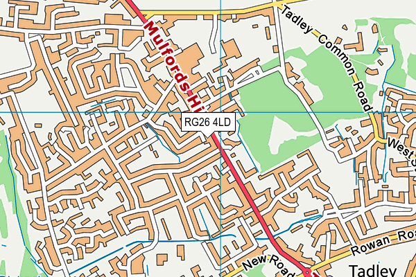 RG26 4LD map - OS VectorMap District (Ordnance Survey)