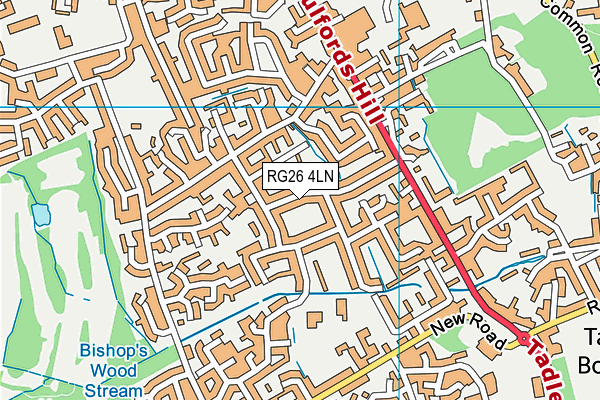 RG26 4LN map - OS VectorMap District (Ordnance Survey)