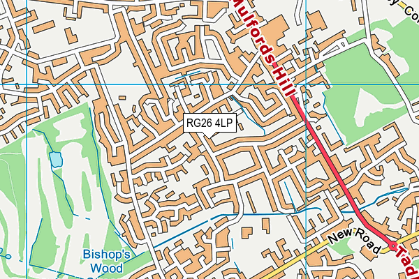 RG26 4LP map - OS VectorMap District (Ordnance Survey)