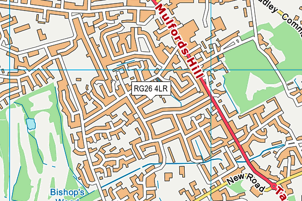 RG26 4LR map - OS VectorMap District (Ordnance Survey)