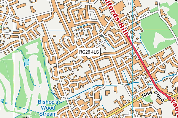 RG26 4LS map - OS VectorMap District (Ordnance Survey)